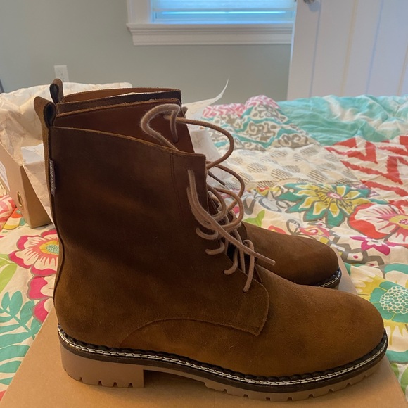 Penelope Chilvers Suede Lace Up Boots - Picture 7 of 8